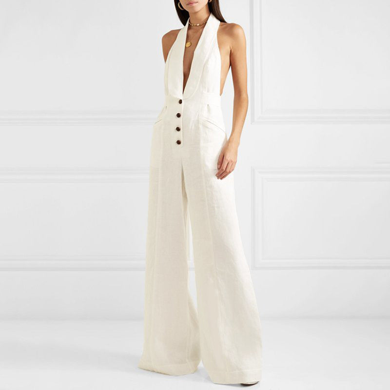 boho white jumpsuit