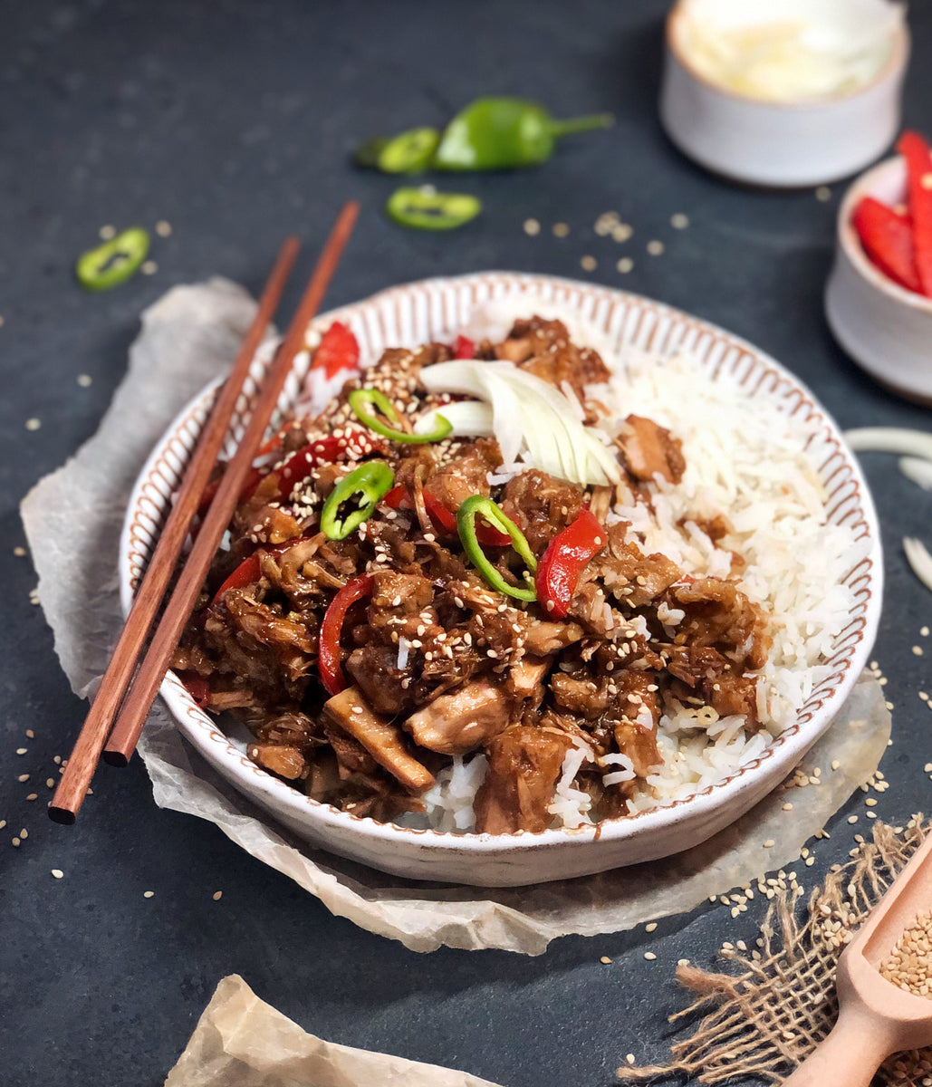 Sticky Chinese Jackfruit mit Jasminreis | Kochen mit JACKY F.