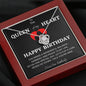 Happy Birthday Queen, Solitaire Necklace, Happy Birthday Gift For Girlfriend, To My Wife Necklace, Fiance Gift,