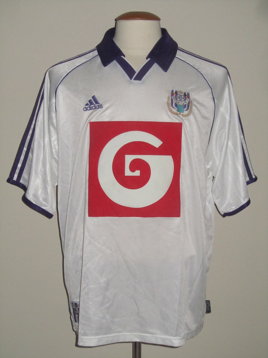 Iets Moet Knipperen RSC Anderlecht 1999-00 Home shirt #13 Tomasz Radzinski *Mint* – Belgian  Football Classics