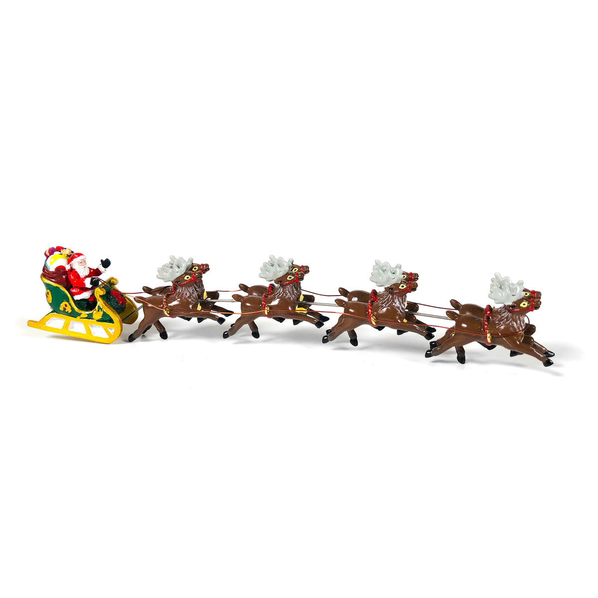 1064 Mini Red Sleigh ~ Great w any Dept 56 Village or in a Byer Choice Santa Bag