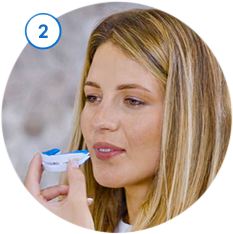 woman fitting mouthpiece