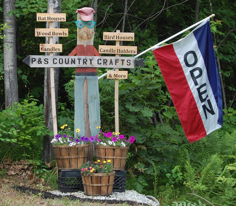 P&S Country Crafts signs