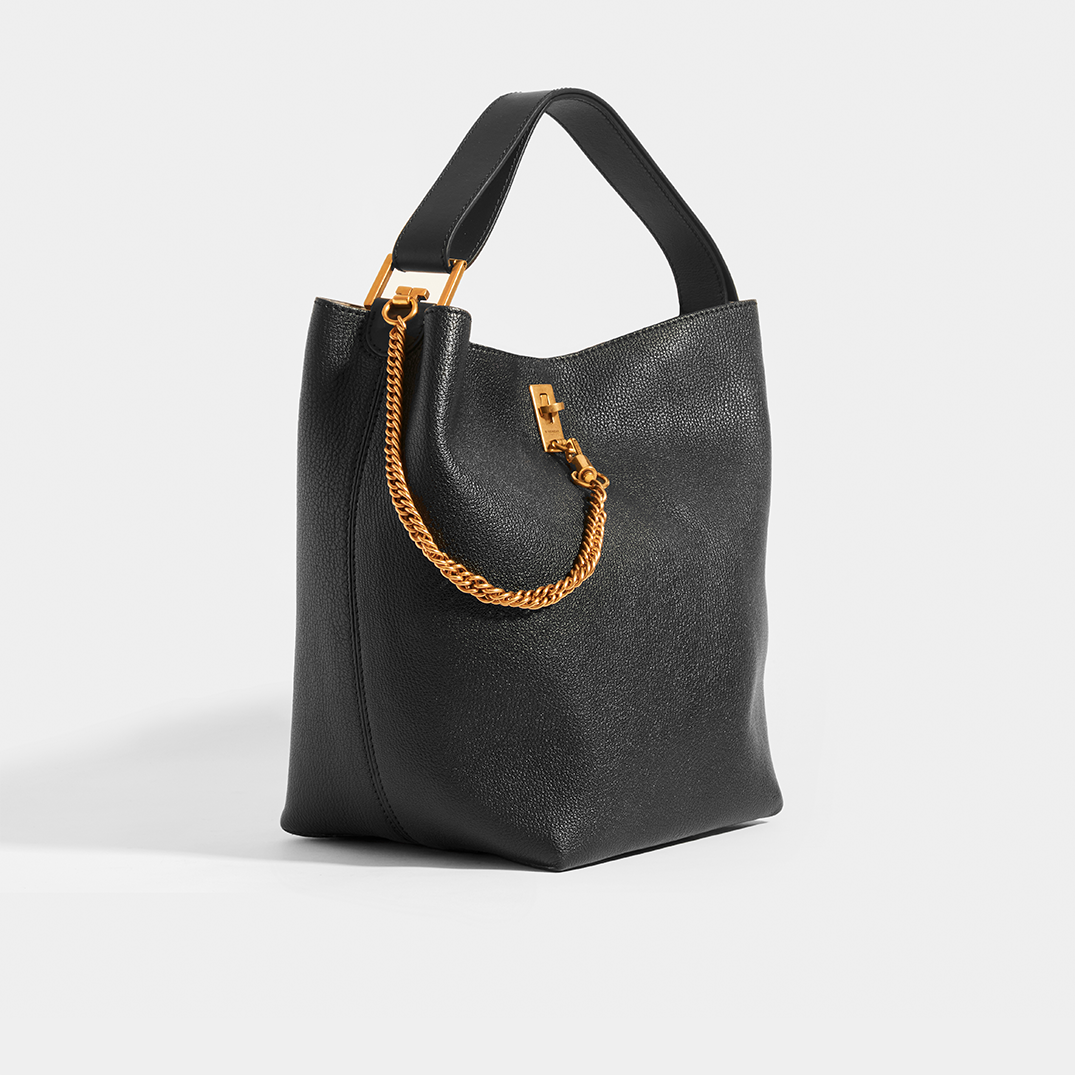 givenchy gv medium leather bucket bag