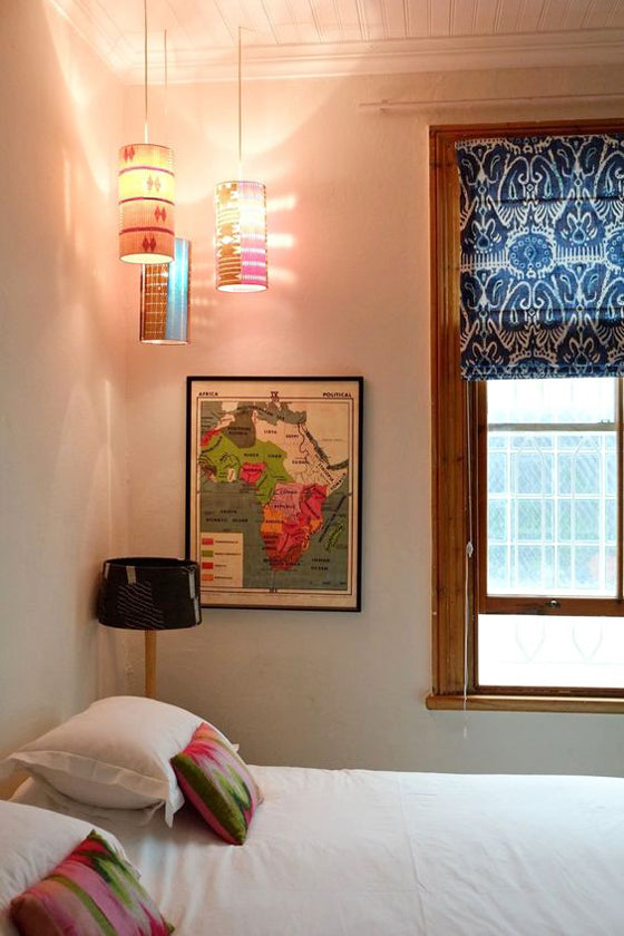 Map it | Vintage Africa Map (political) in an eclectic Cape Town home via Apartment Therapy 