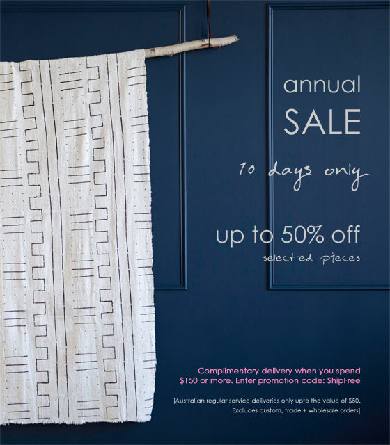 Annual SALE! | For 10 days only save up to 50% off selected art, crafts + homewares at Safari Fusion