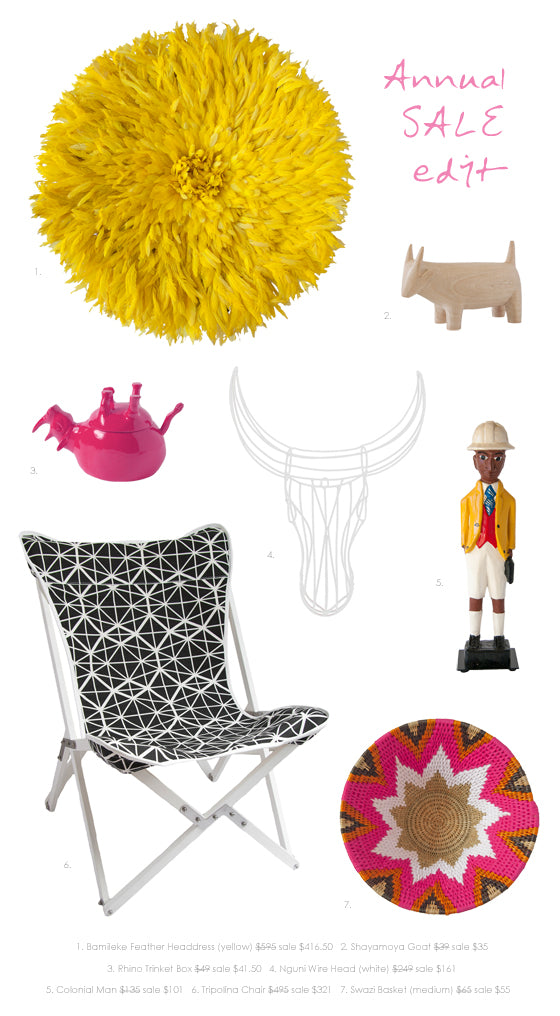 Annual SALE! edit | Save up to 50% off selected art, crafts + homewares at Safari Fusion ends Sunday