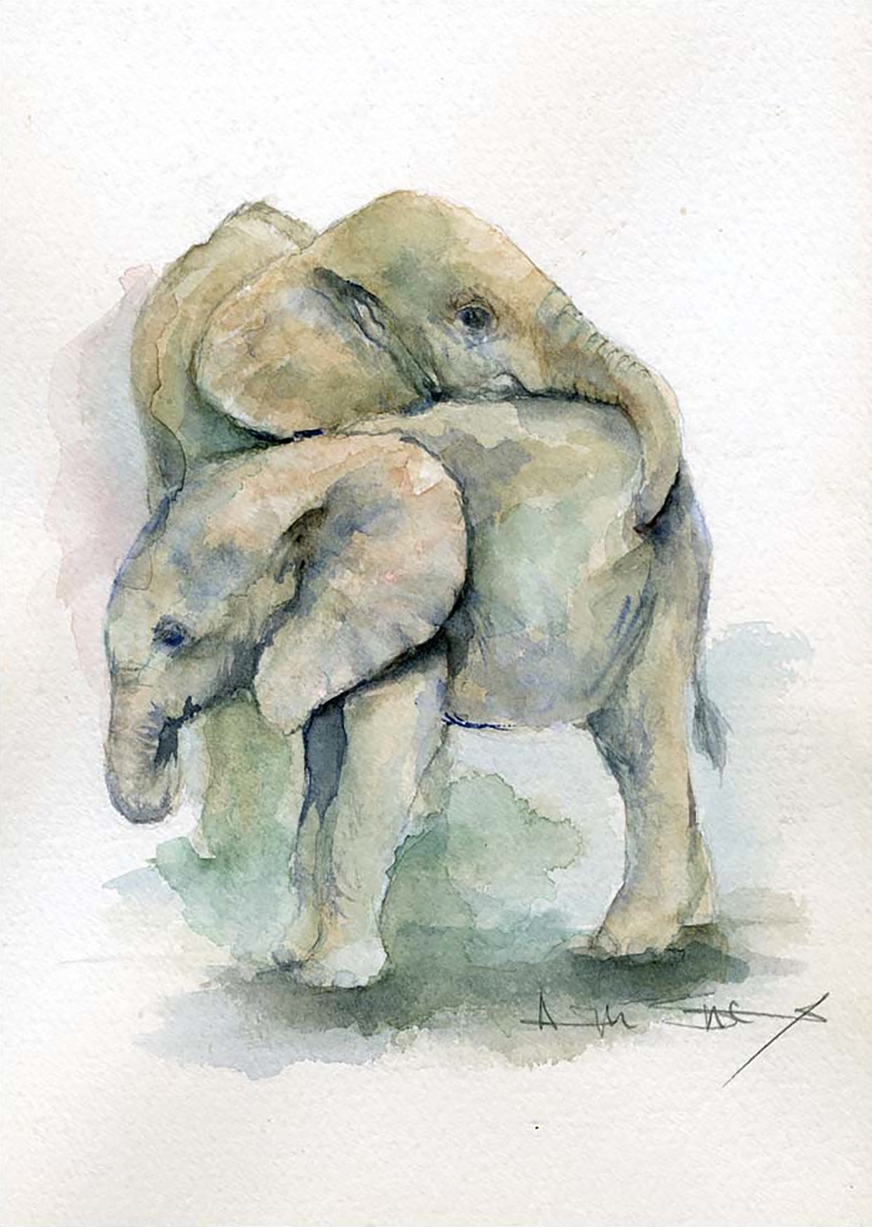 Safari Journal / Blog by Safari Fusion | Happy World Elephant Day | Elephant watercolour by Angela Sheldrick / Kenya