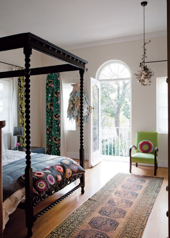 Four-poster beds | Revived 1920s interiors of a Saxonworld (Johannesburg) home, South Africa