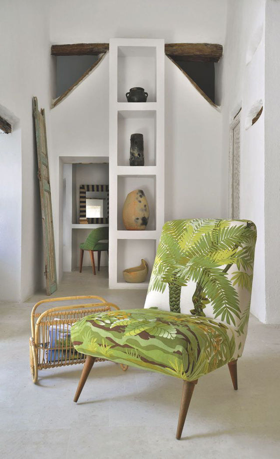 A green seat | Medina simplicity with a Scandi inspired slipper chair, Tunis Tunisia