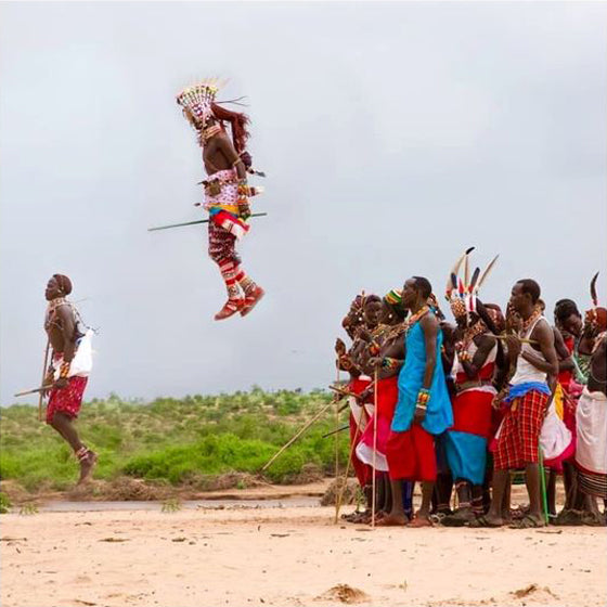 Safari Journal / Blog by Safari Fusion | Jump, jump | Samburu warriors via The Safari Collection on Instagram