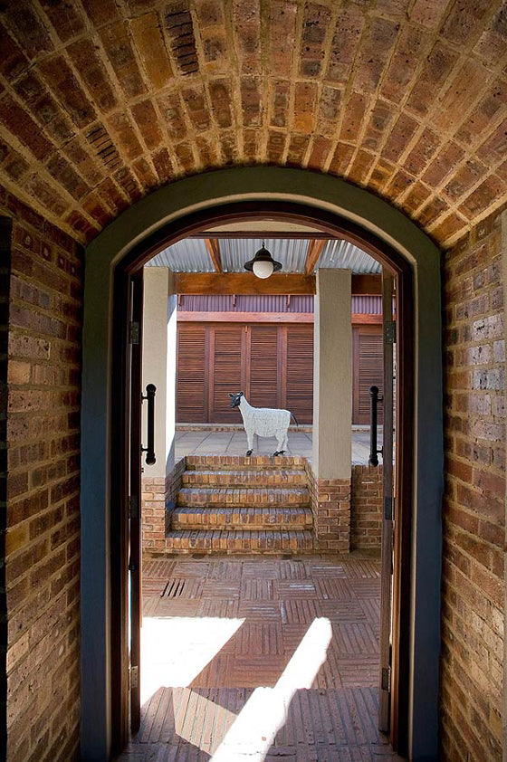 Klompie bricks | Entrance to a Johannesburg getaway, Dullstroom South Africa