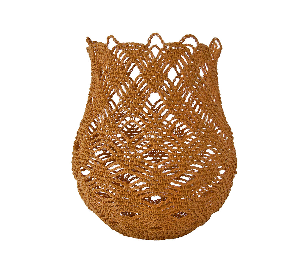 Safari Journal / Blog by Safari Fusion | Colour crush / ochre | Crochet Basket (small | orange ochre) by Safari Fusion