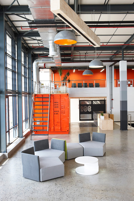 Ship it [part 2] | industrial interiors of advertising agency 99c on Cape Town's foreshore