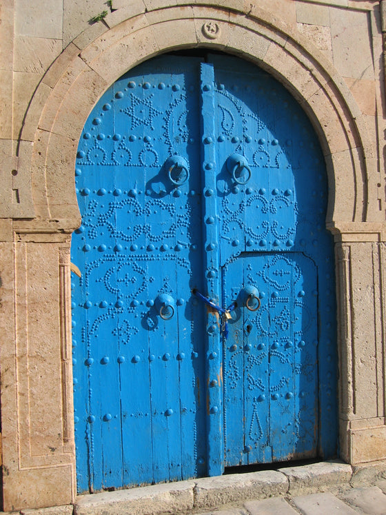 Safari Journal / Blog by Safari Fusion | Doors of Sidi Bou Said | Blue doors of the Mediterranean village of Sidi Bou Said / Tunisia | Image © Kellie Shearwood