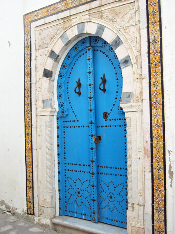 Safari Journal / Blog by Safari Fusion | Doors of Sidi Bou Said | Blue doors of the Mediterranean village of Sidi Bou Said / Tunisia | Image © Kellie Shearwood