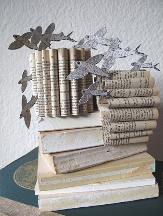 Safari Journal / Blog by Safari Fusion | Africa folded | Original recycled paper book art by Simple Intrigue / South Africa