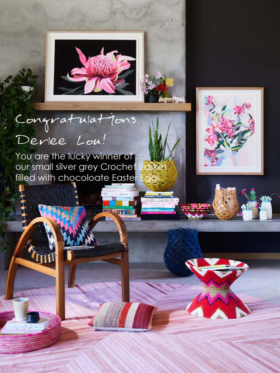 And the winner is... | Safari Fusion's The Melbourne Collective small silver grey Crochet Basket Giveaway