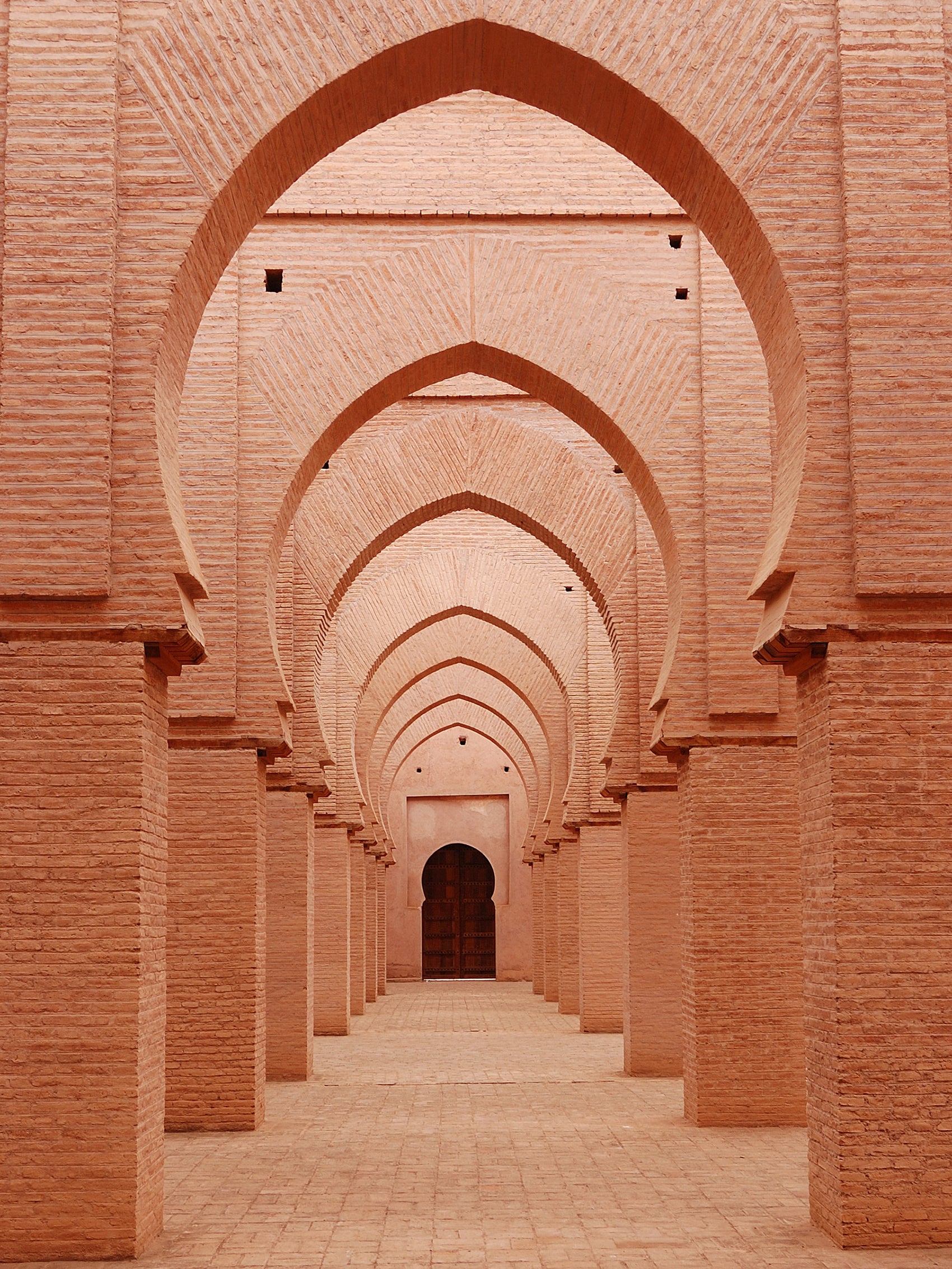 Safari Journal / Blog by Safari Fusion | Archways | Beautiful brickwork archways of the Tin Mal Mosque, Al Haouz [High Atlas Mountains] Morocco