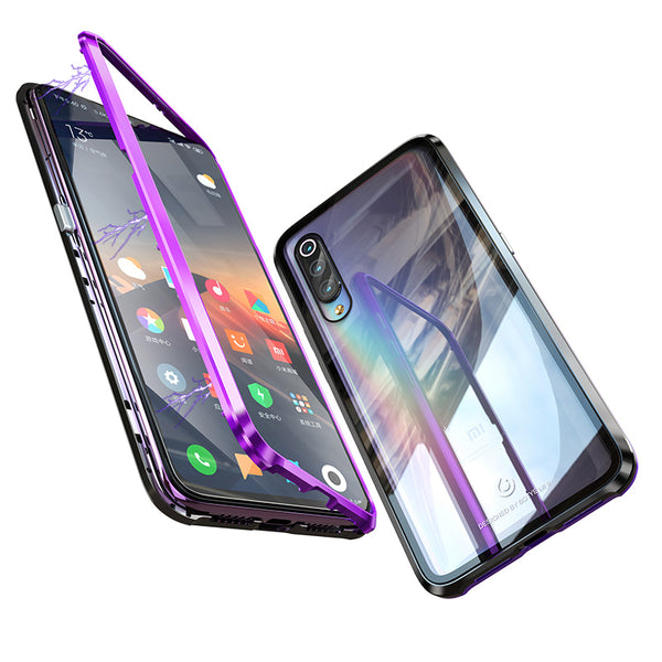 Bakeey Upgraded Version 360º Full Body Tempered Glass Metal Magnetic Adsorption Flip Protective Case For Xiaomi Mi 9 / Xiaomi Mi9 Transparent Edition