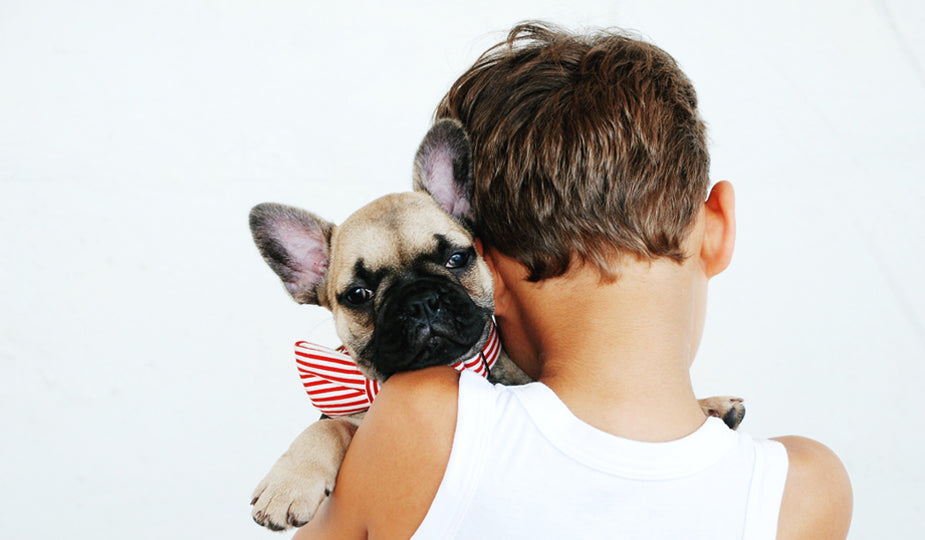 Boy With Dog Photo