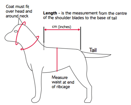 Red Dingo Perfect-Fit Rain Coat Sizing