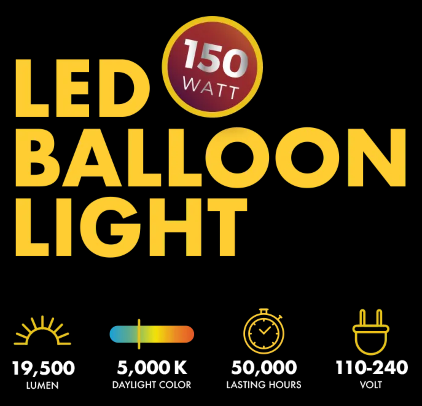 SeeDevil 150-watt balloon light detailed features