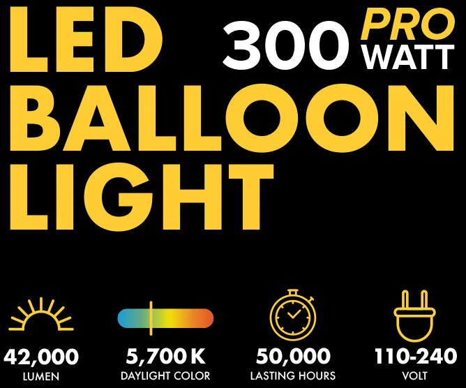 SeeDevil 60-watt balloon light detailed features