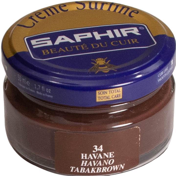 34 SAPHIR TOBACCO BROWN SHOE CREAM 