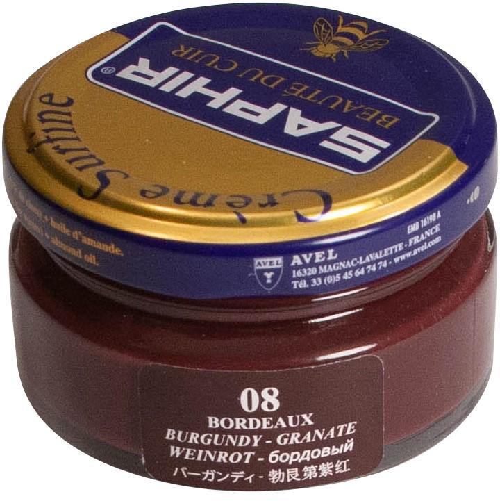 saphir burgundy shoe cream