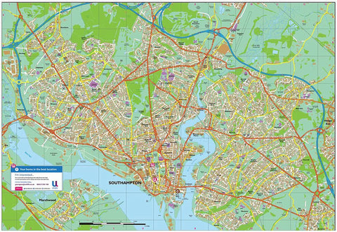 southampton map scanned image