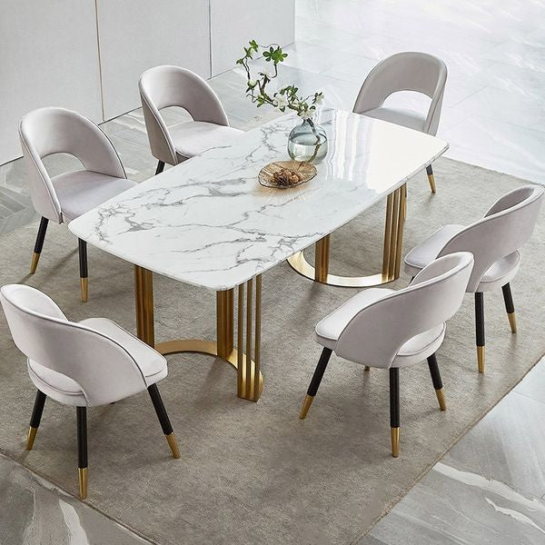 solid wood table with 6 chairs