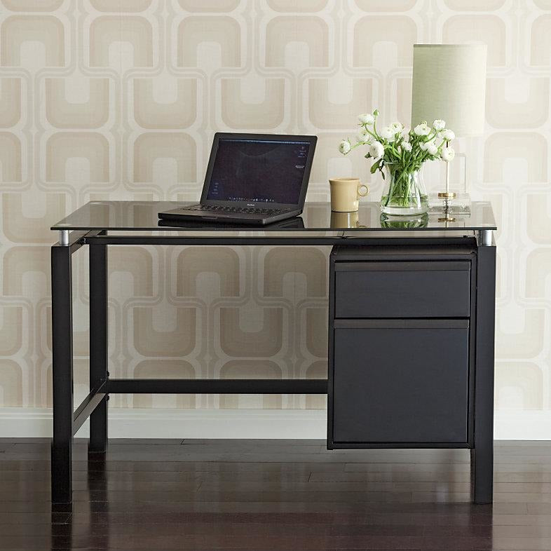 Realspace Outlet Lake Point 46 W Writing Desk Black Office