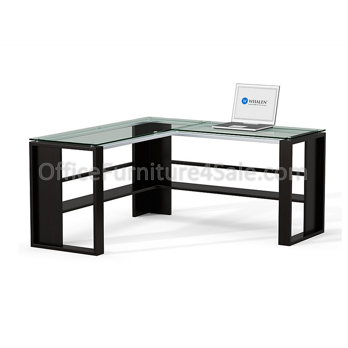 Whalen Outlet Jasper L Desk Espresso Office Furniture 4 Sale