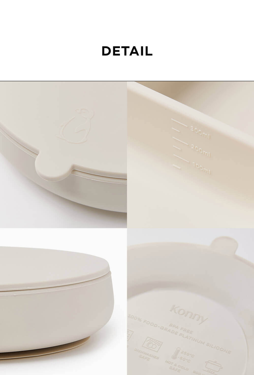 Konny Silicone Plate with Lid