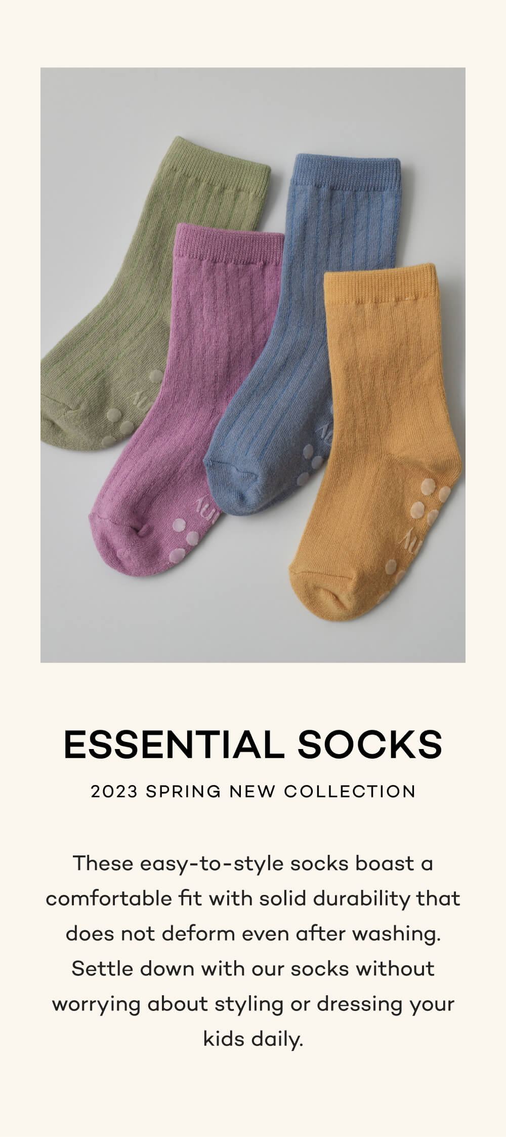 Konny Baby Essential Socks - 4 Color Set (12M-7Y)