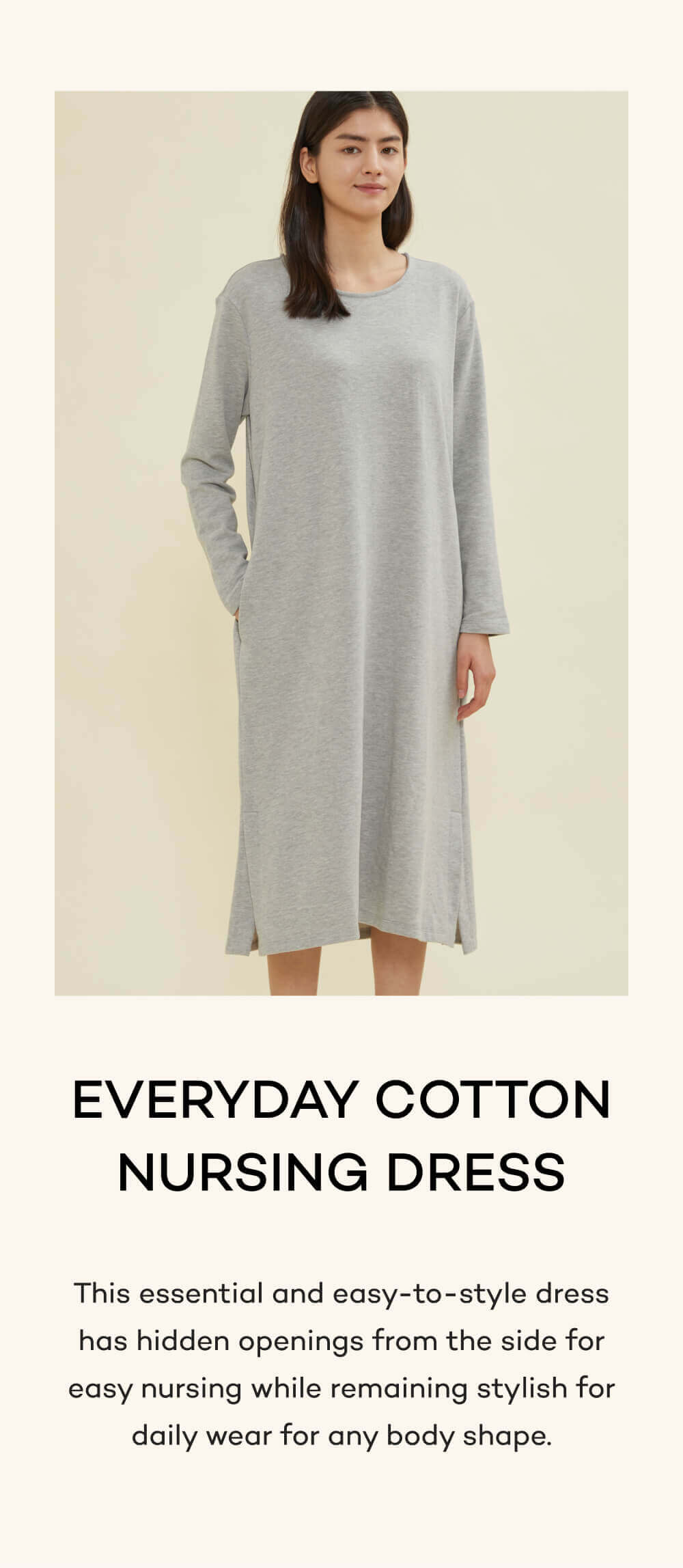 Everyday Cotton Nursing Dress