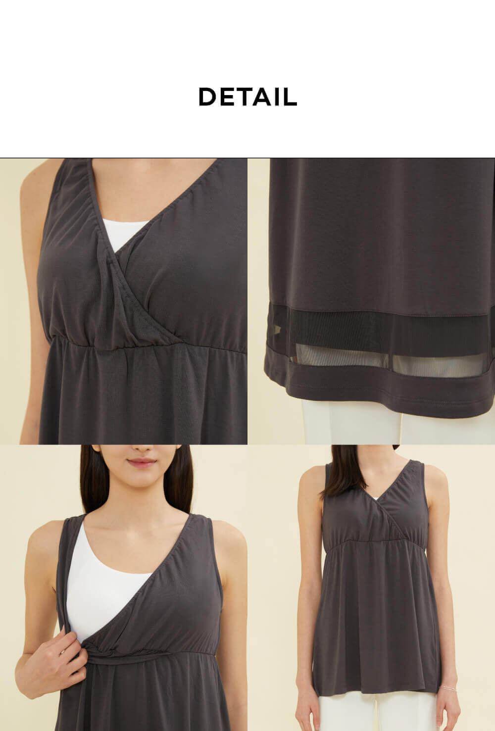 Soft Flare Double Layer Nursing Top