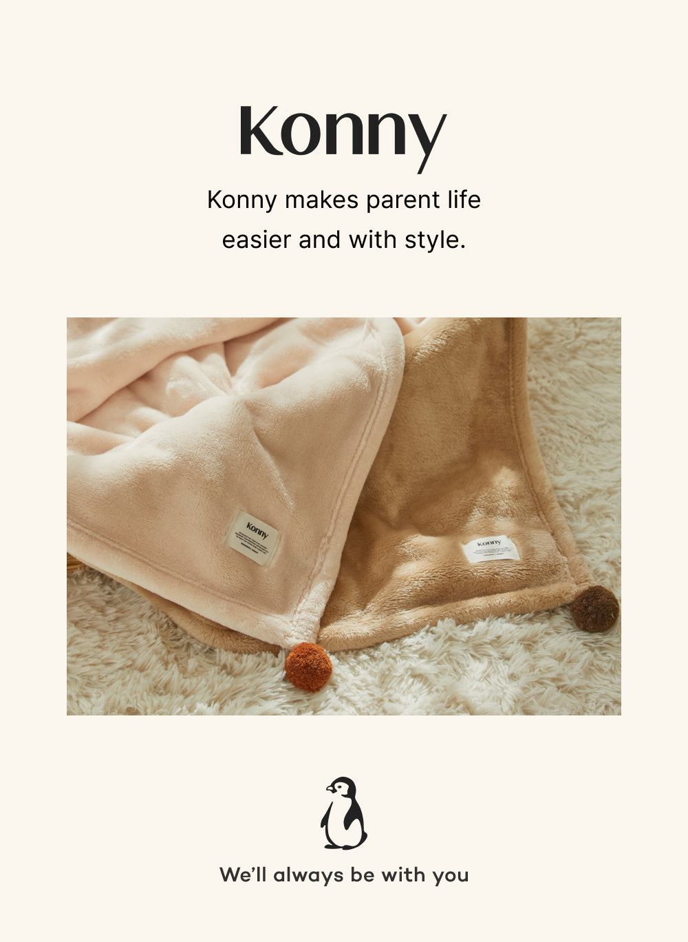 Konny Baby Fleece Stroller Blanket