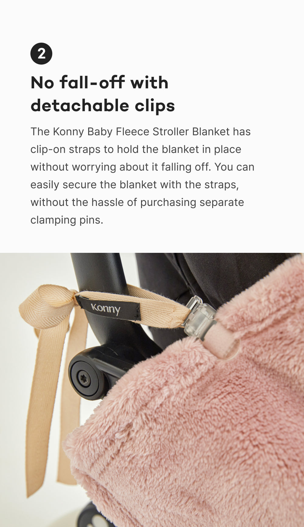 Konny Baby Fleece Stroller Blanket