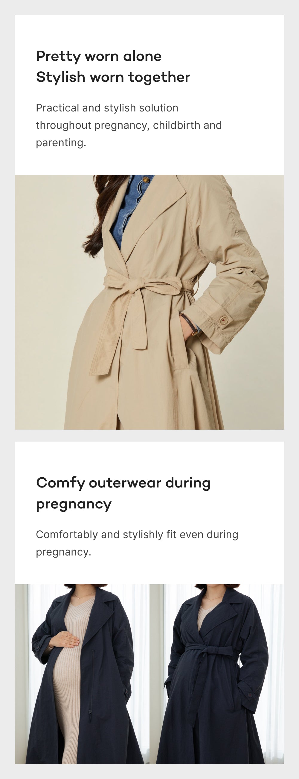 Konny Babywearing Trench