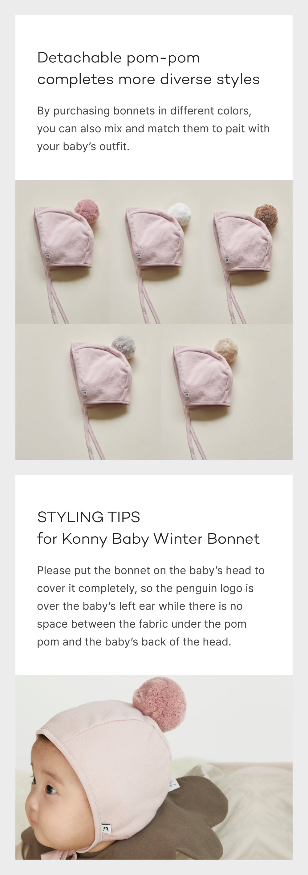 Konny Baby Winter Bonnet