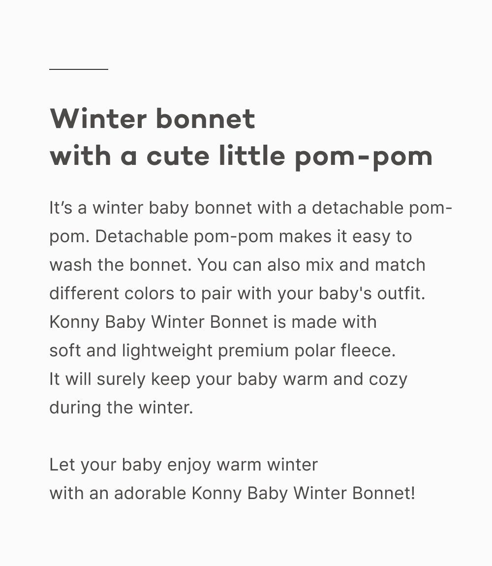 Konny Baby Winter Bonnet