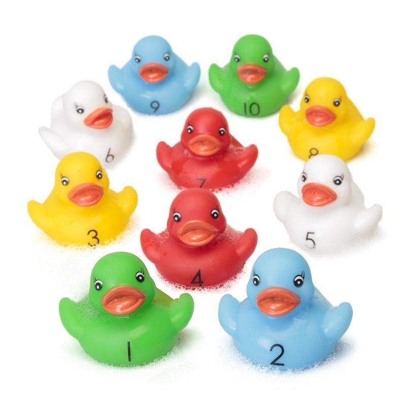 COUNTING RUBBER DUCKS 22702 COLOURFUL NUMBER COUNTING BATH TIME KIDS FUN UK 