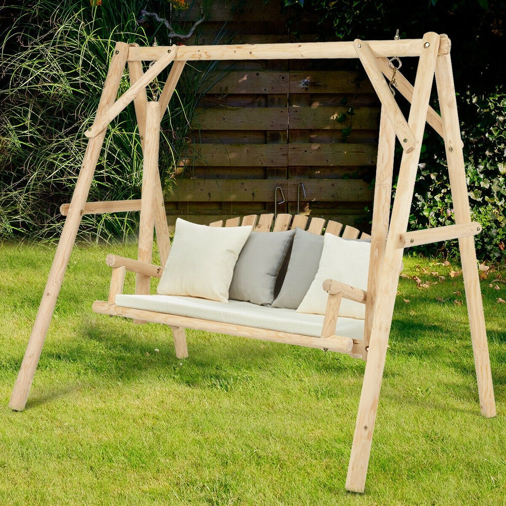 Swinging garden bench