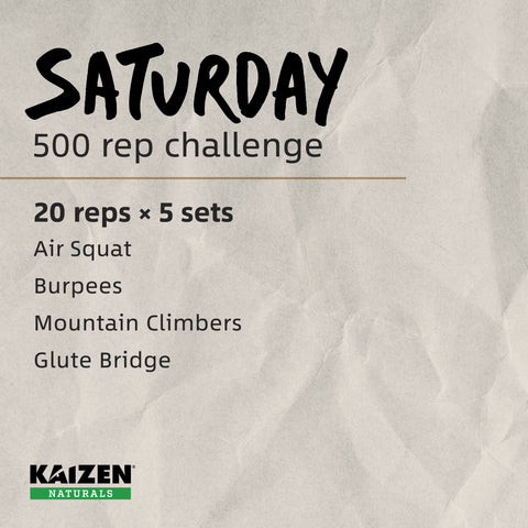 500 Rep Challenge - bodyweight workout