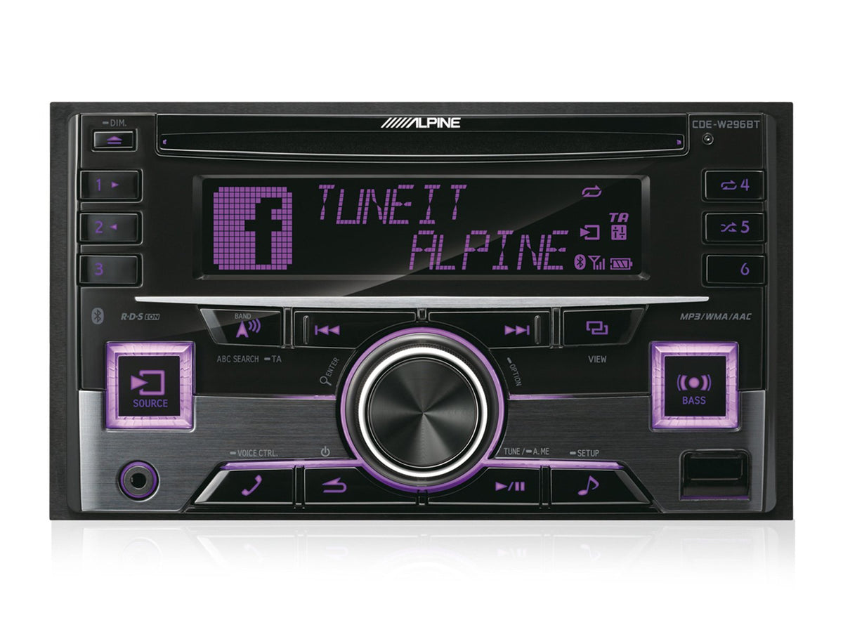 Alpine CDE-W296BT 2-DIN CD Receiver with Bluetooth® / USB / AUX / iPod