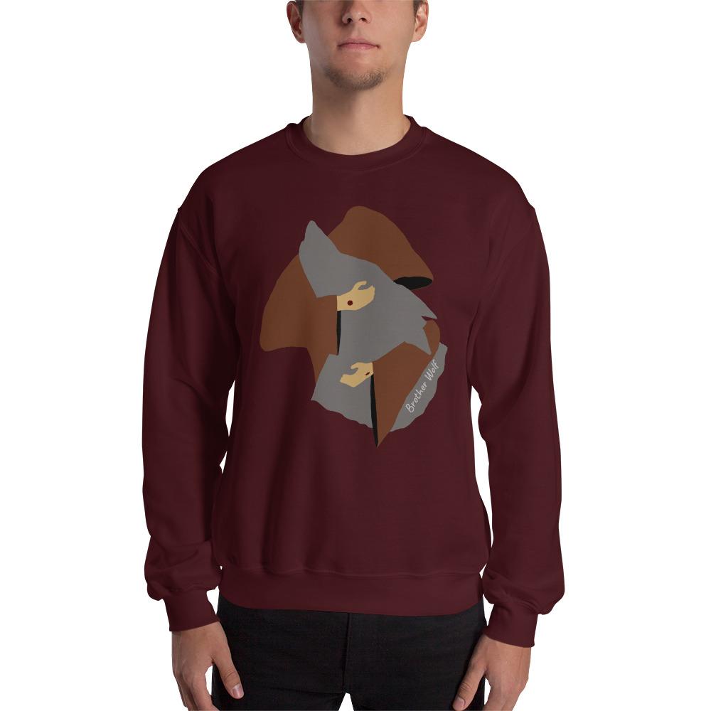 Image Title Brother Wolf Hug Sweatshirt