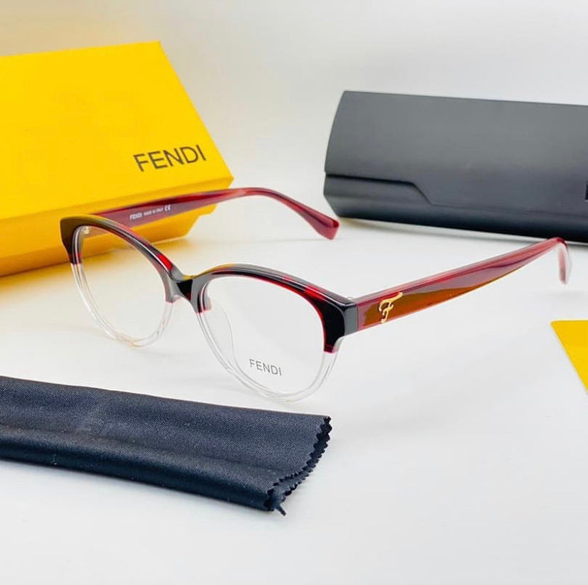 red fendi eyeglasses