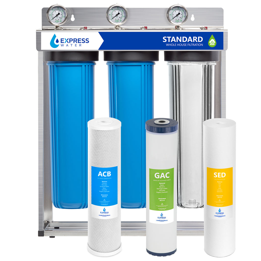 Express Water Whole House 3 Stage Water Filtration System ...